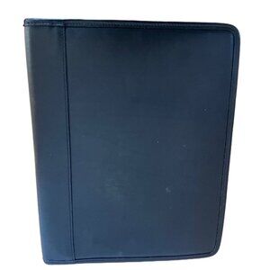 VTG Rare Coach Leather Portfolio Organizer Padfolio Case Black